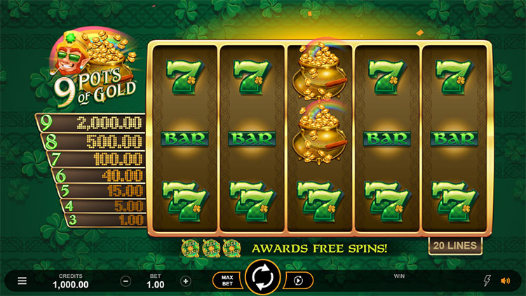 9 Pots of Gold Slots Lord Ping