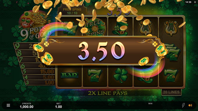 9 Pots of Gold Slots Lord Ping
