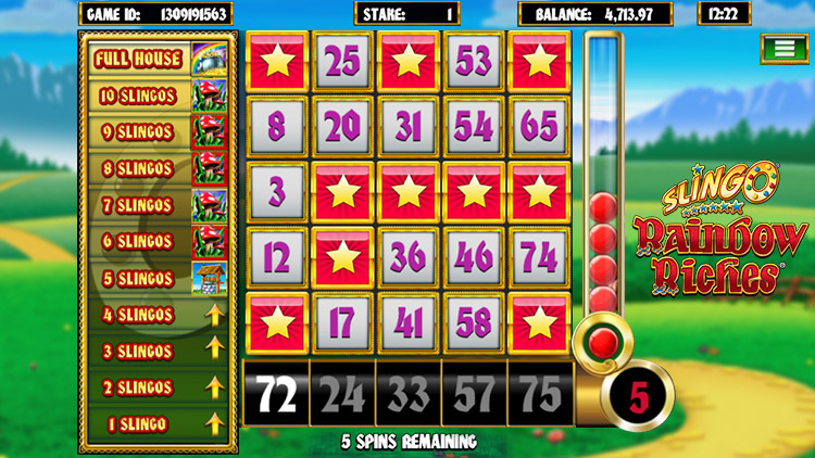 Slingo Rainbow Riches Slots Lord Ping